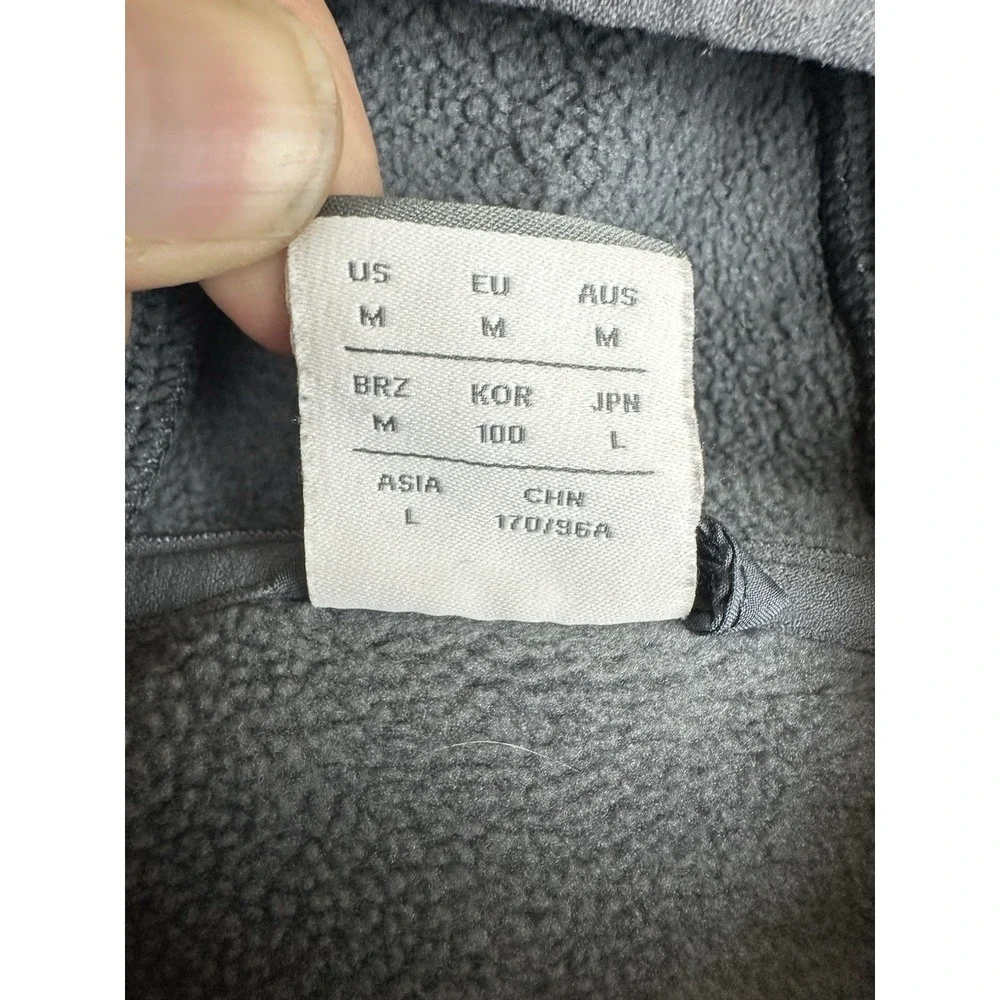 New Balance Men's Hoodie Full Zip Fleece Hooded Size M Medium Gray